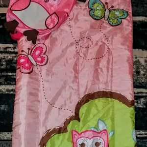 OWL SLEEPING BAG WITH STORAGE BAG